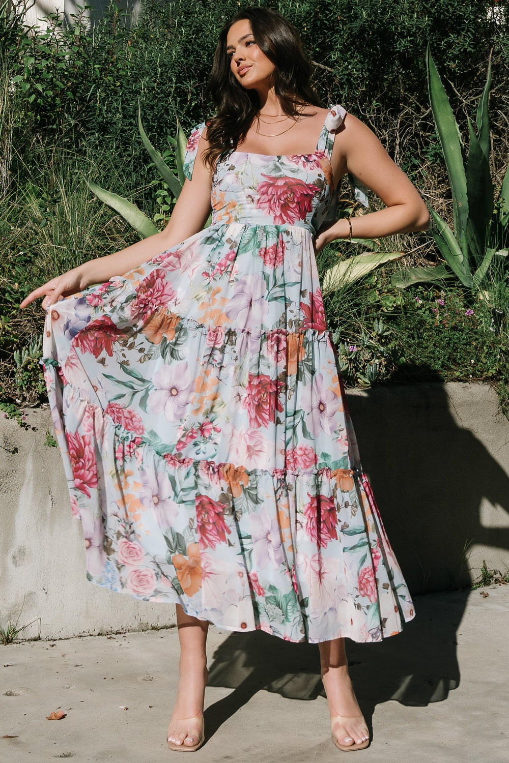 Anita Maxi Dress | Baltic Born Light Blue Multi Floral