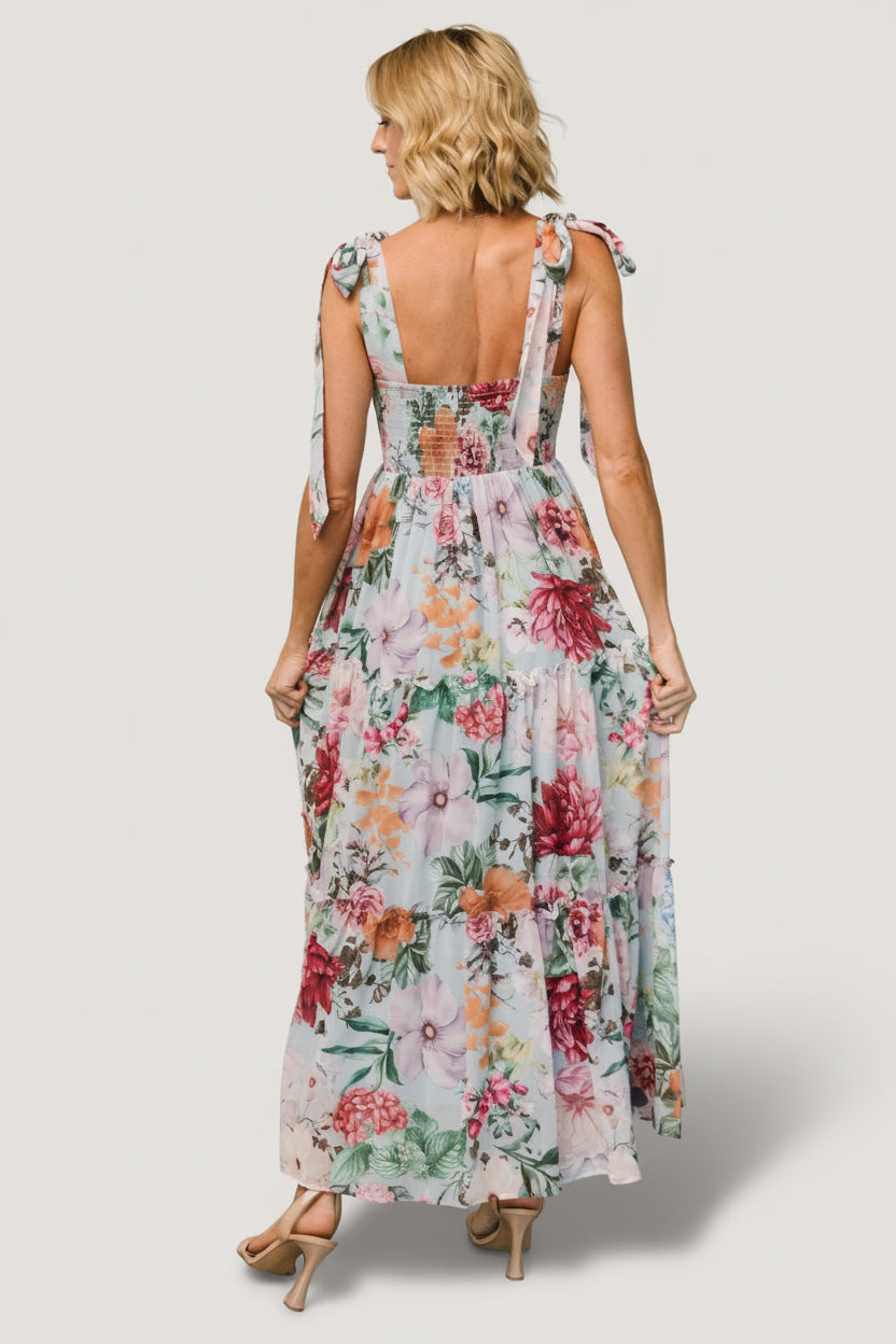 Anita Maxi Dress | Baltic Born Light Blue Multi Floral