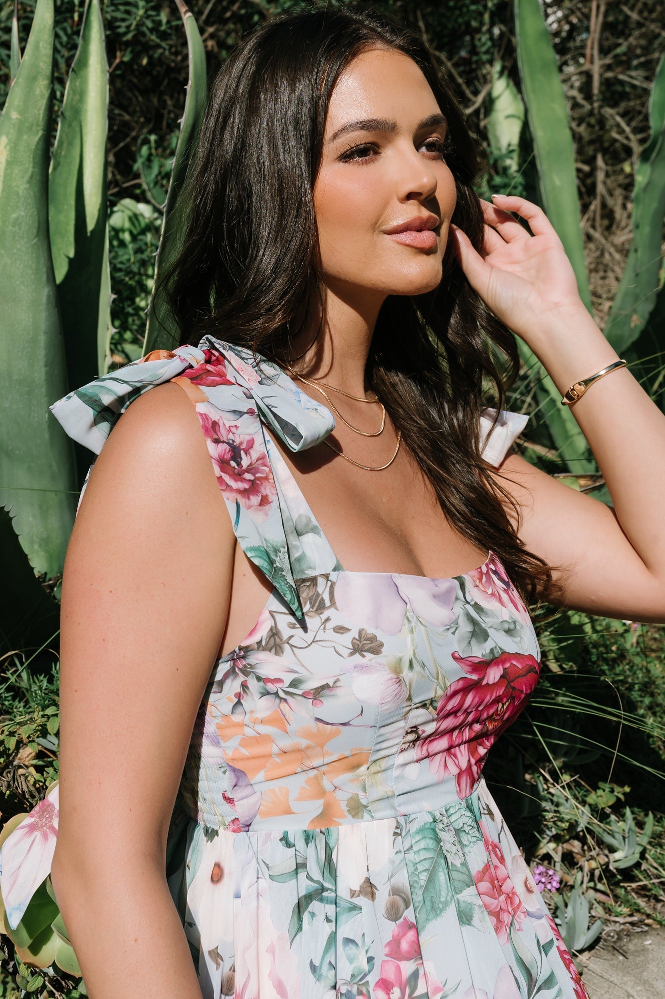 Anita Maxi Dress | Baltic Born Light Blue Multi Floral