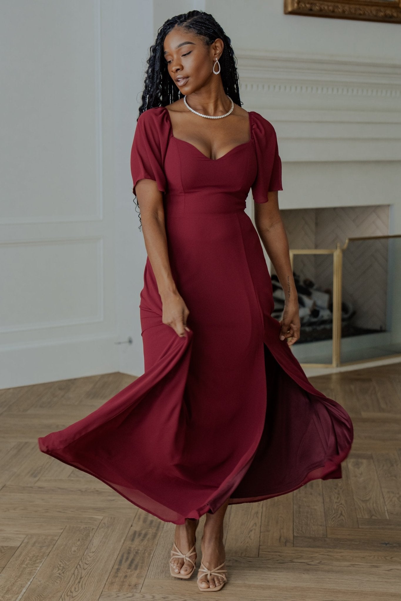 Sierra Sweetheart Maxi Dress | Baltic Born Mulberry