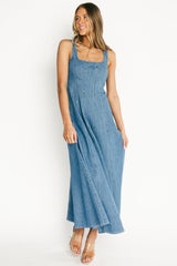 Annie Denim Maxi Dress | Baltic Born Blue