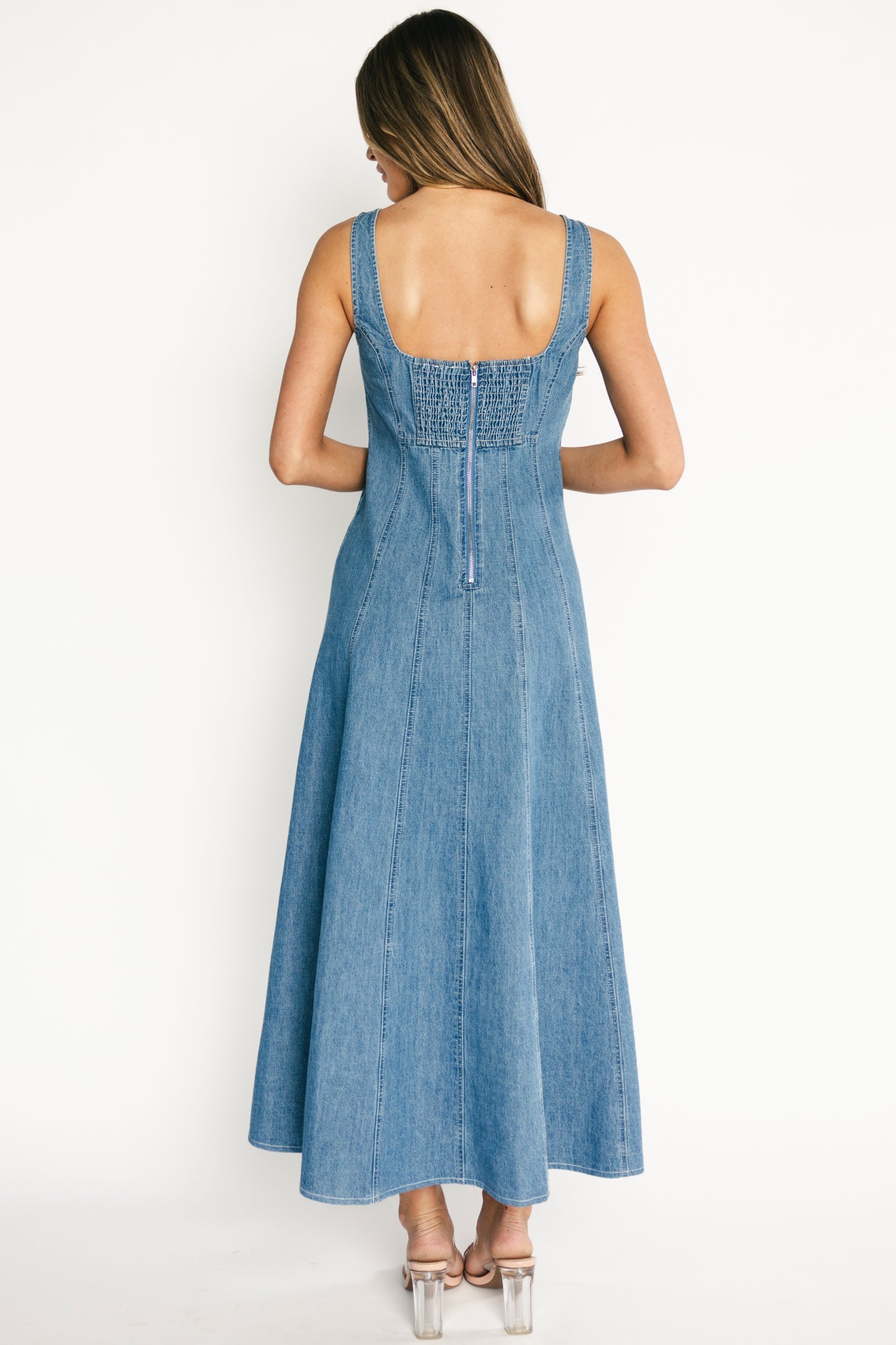 Annie Denim Maxi Dress | Baltic Born Blue