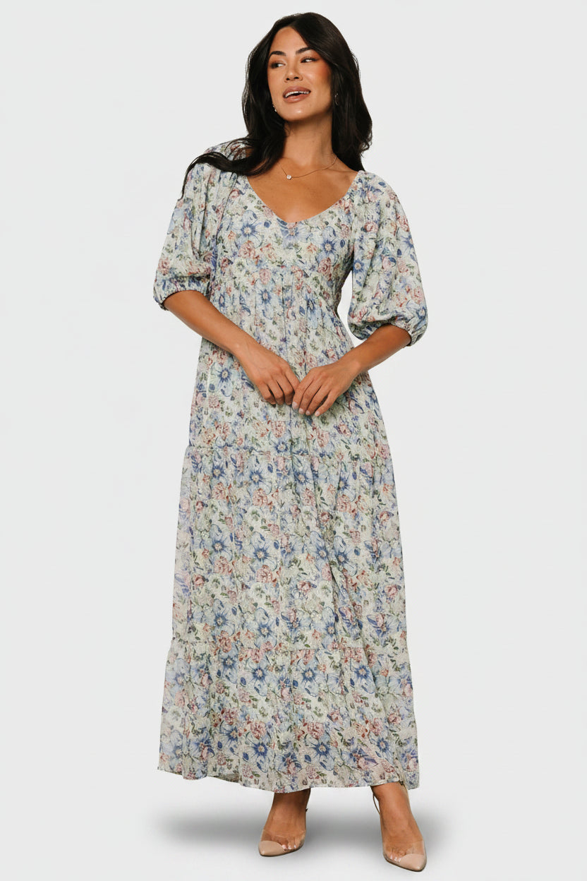 Ginny Maxi Dress | Baltic Born Light Green Floral