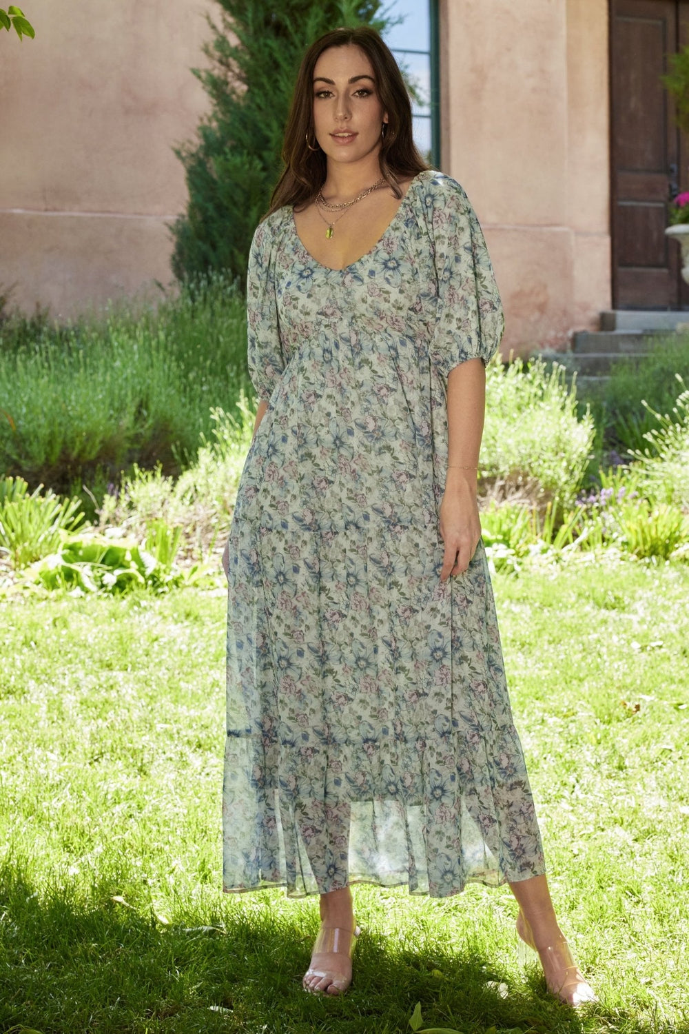 Ginny Maxi Dress | Baltic Born Light Green Floral