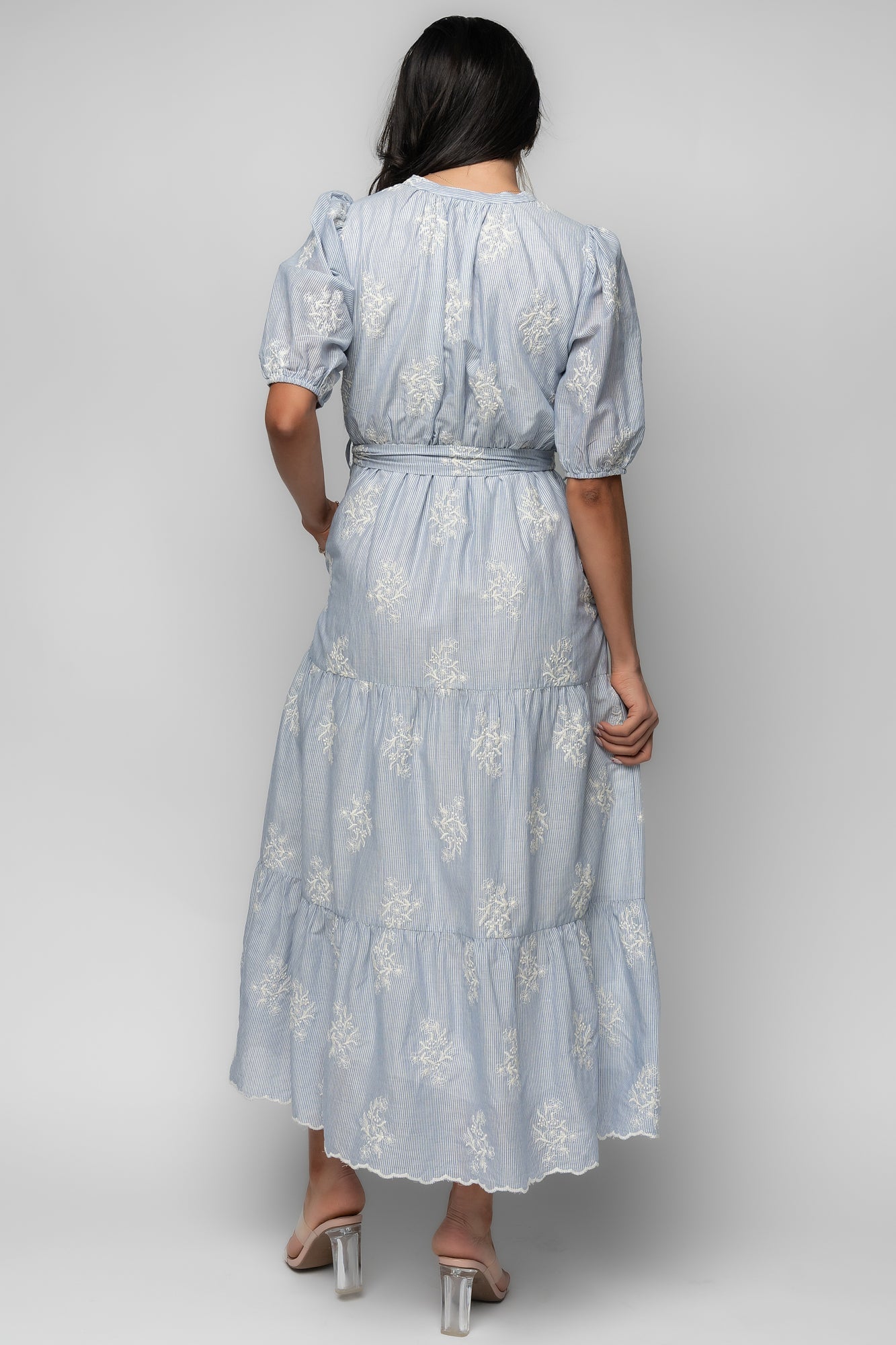 Marguerite Embroidered Dress | Baltic Born Light Blue
