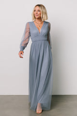 Layla Tulle Maxi Dress | Baltic Born Whisper Blue