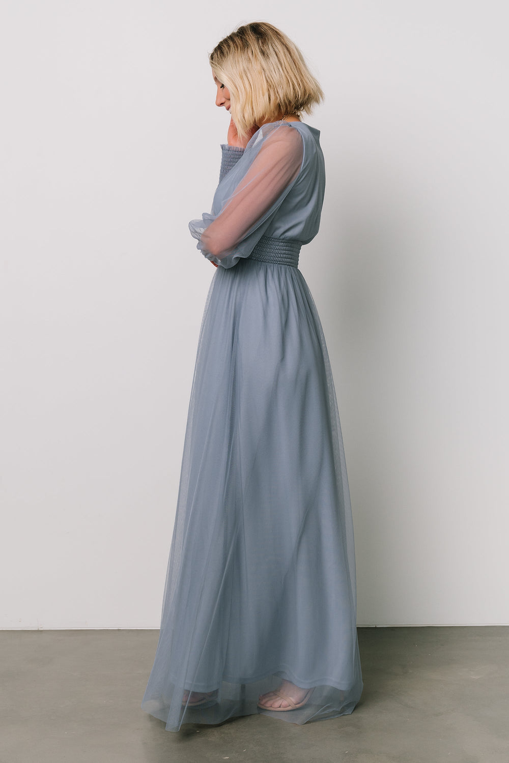 Layla Tulle Maxi Dress | Baltic Born Whisper Blue