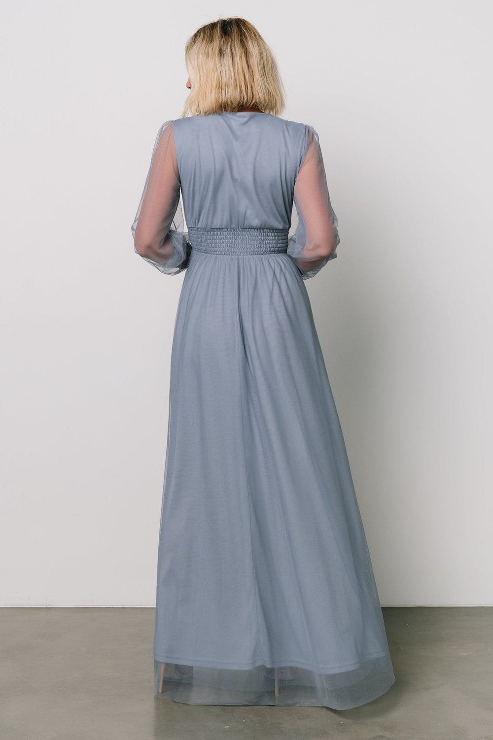 Layla Tulle Maxi Dress | Baltic Born Whisper Blue