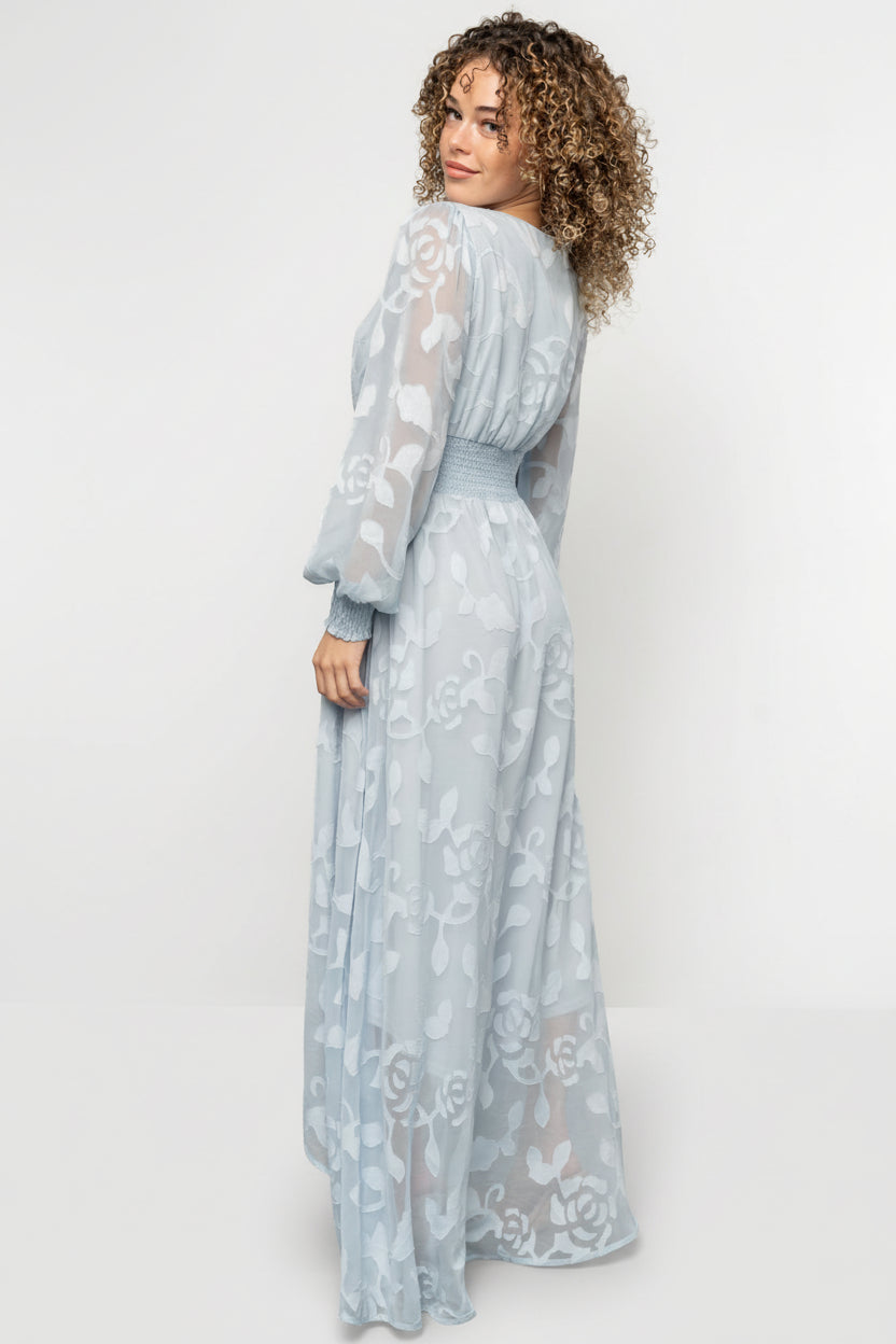 Daniella High Low Maxi Dress | Baltic Born Light Blue