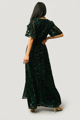 Uma Velvet Maxi Dress | Baltic Born Dark Green