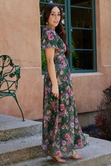 Ardley Maxi Dress | Baltic Born Green + Pink Floral