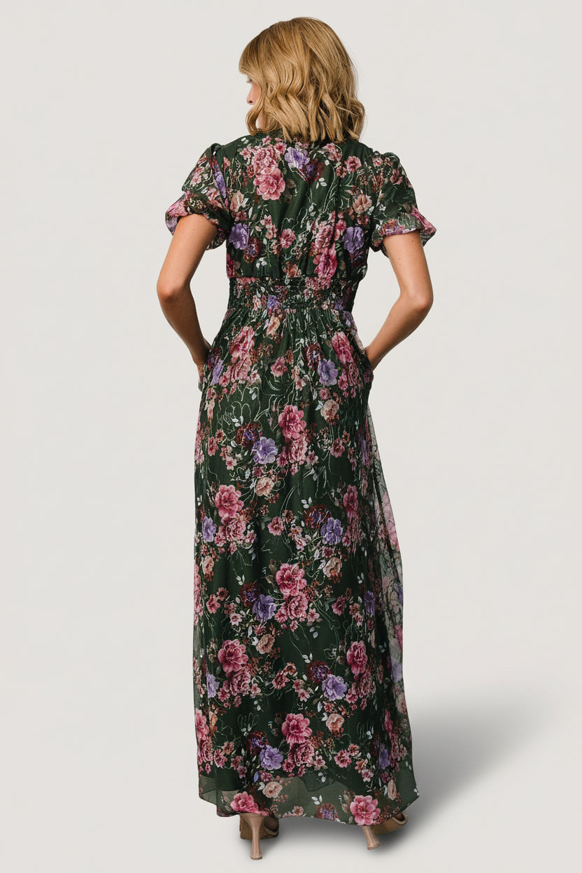 Ardley Maxi Dress | Baltic Born Green + Pink Floral