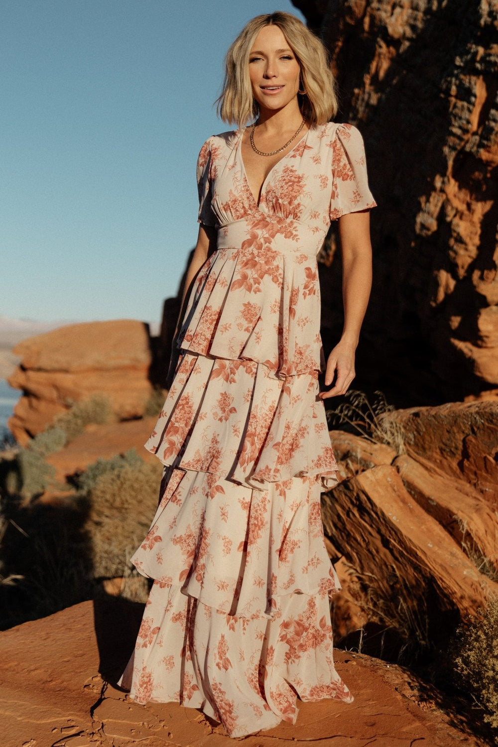 Montaigne Ruffle Maxi Dress | Baltic Born Rose Floral