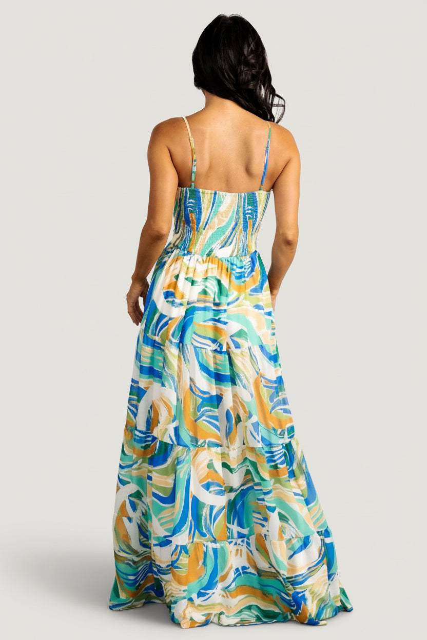 Alexis Maxi Dress | Baltic Born Blue Multi Print