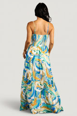 Alexis Maxi Dress | Baltic Born Blue Multi Print