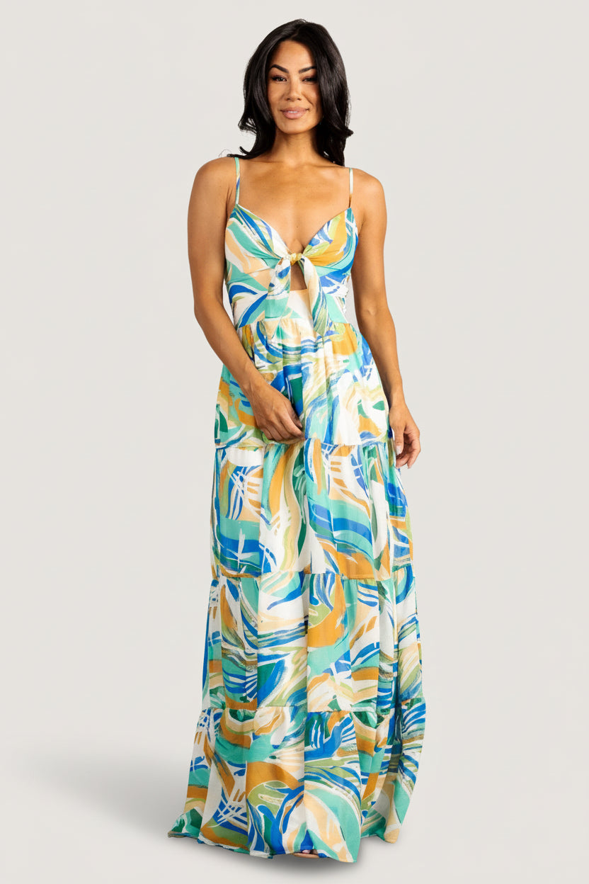 Alexis Maxi Dress | Baltic Born Blue Multi Print