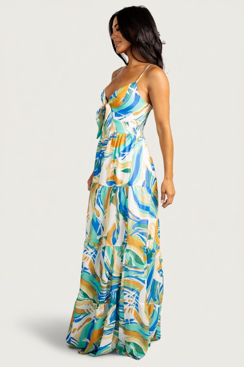 Alexis Maxi Dress | Baltic Born Blue Multi Print