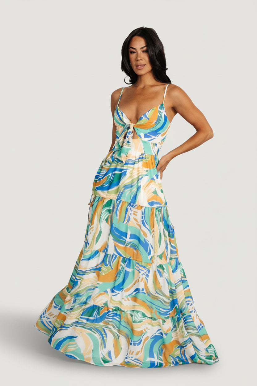 Alexis Maxi Dress | Baltic Born Blue Multi Print