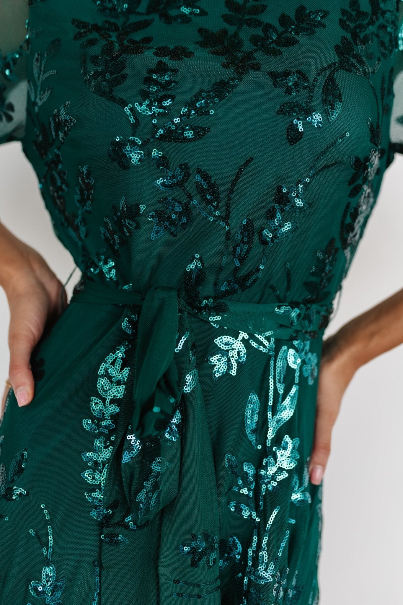 Destiny Sequin Maxi Dress | Baltic Born Emerald