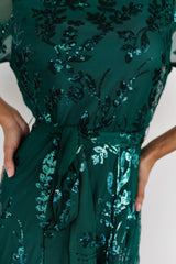 Destiny Sequin Maxi Dress | Baltic Born Emerald