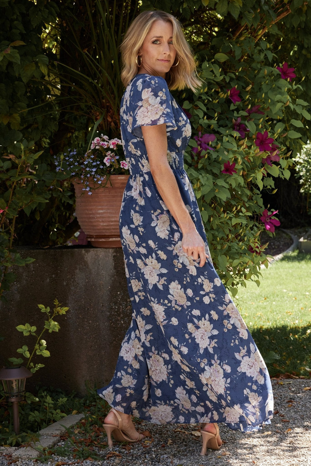 Birdie Maxi Dress | Baltic Born Blue + Blush Floral