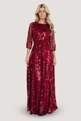 Destiny Sequin Maxi Dress | Baltic Born Wine