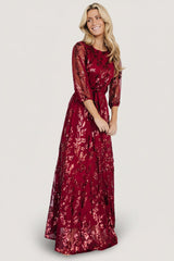 Destiny Sequin Maxi Dress | Baltic Born Wine