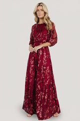 Destiny Sequin Maxi Dress | Baltic Born Wine
