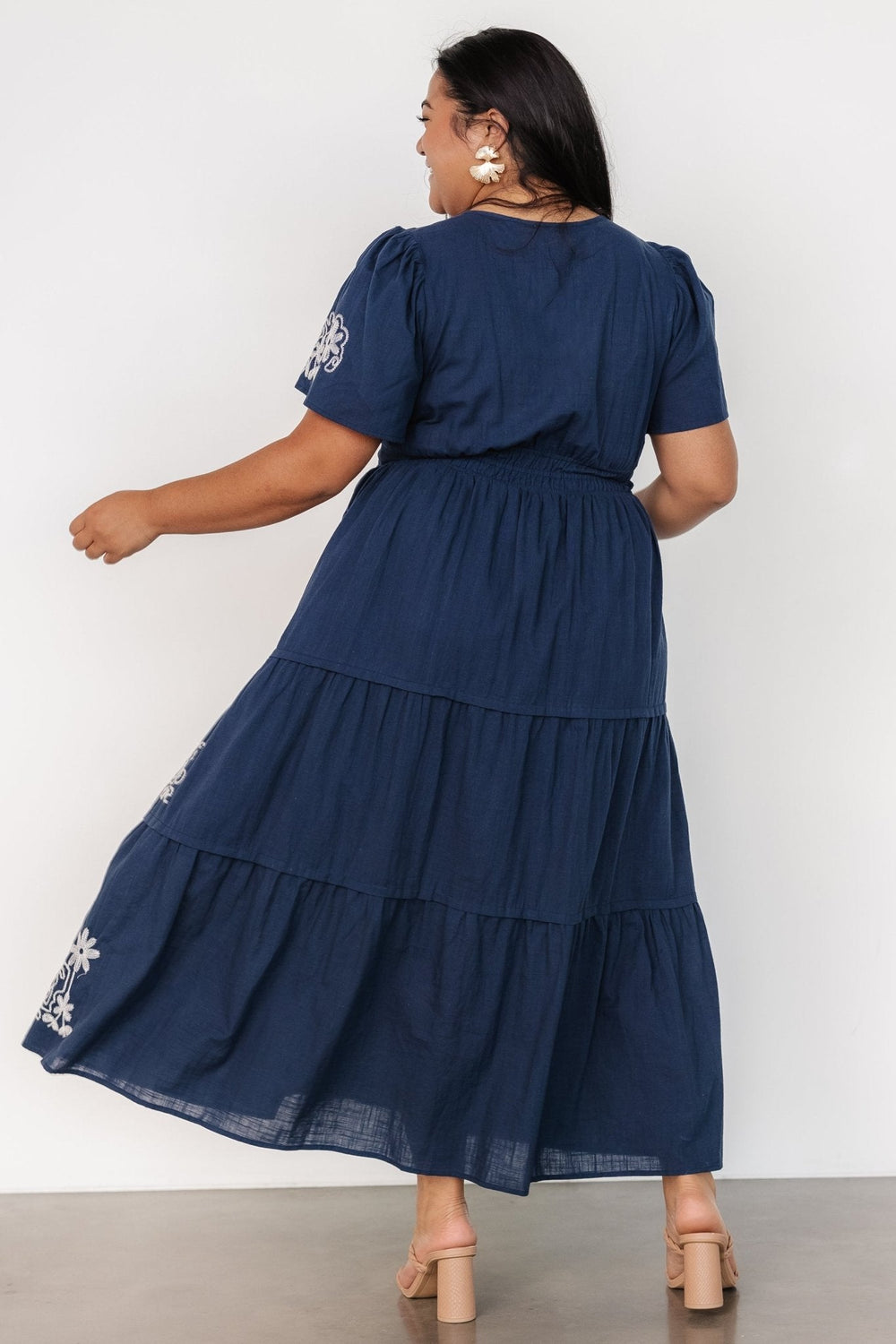 Kennedy Embroidered Maxi Dress | Baltic Born Blue