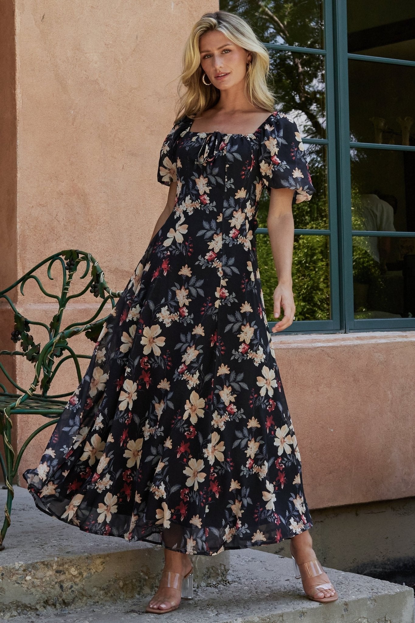 Raelynn Maxi Dress | Baltic Born Black Floral
