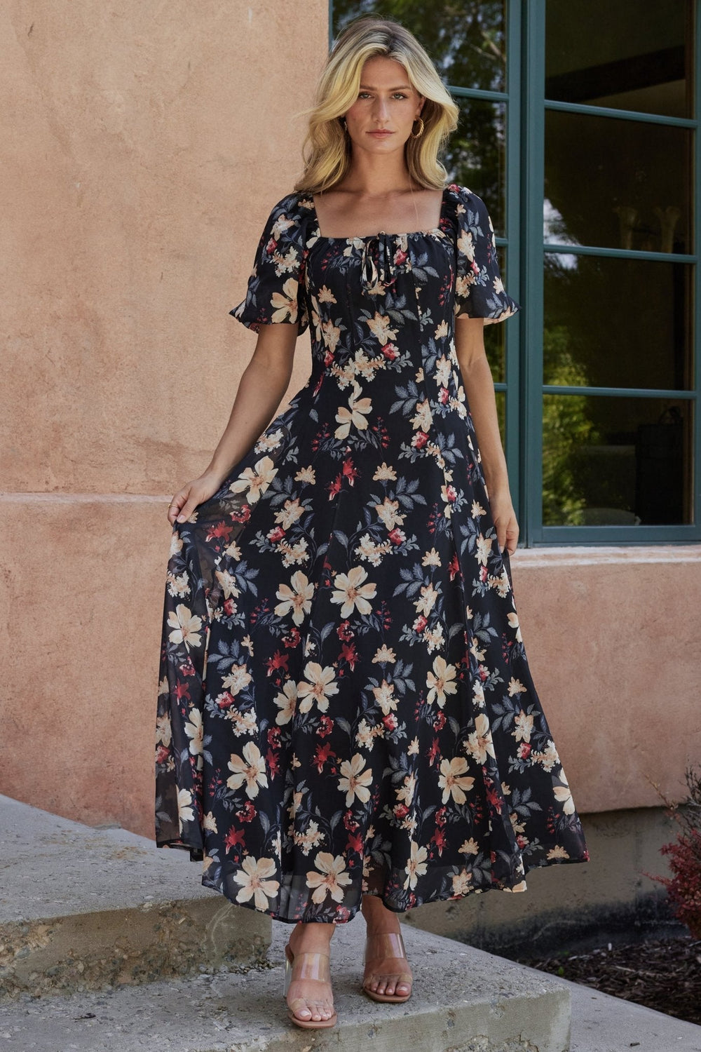 Raelynn Maxi Dress | Baltic Born Black Floral