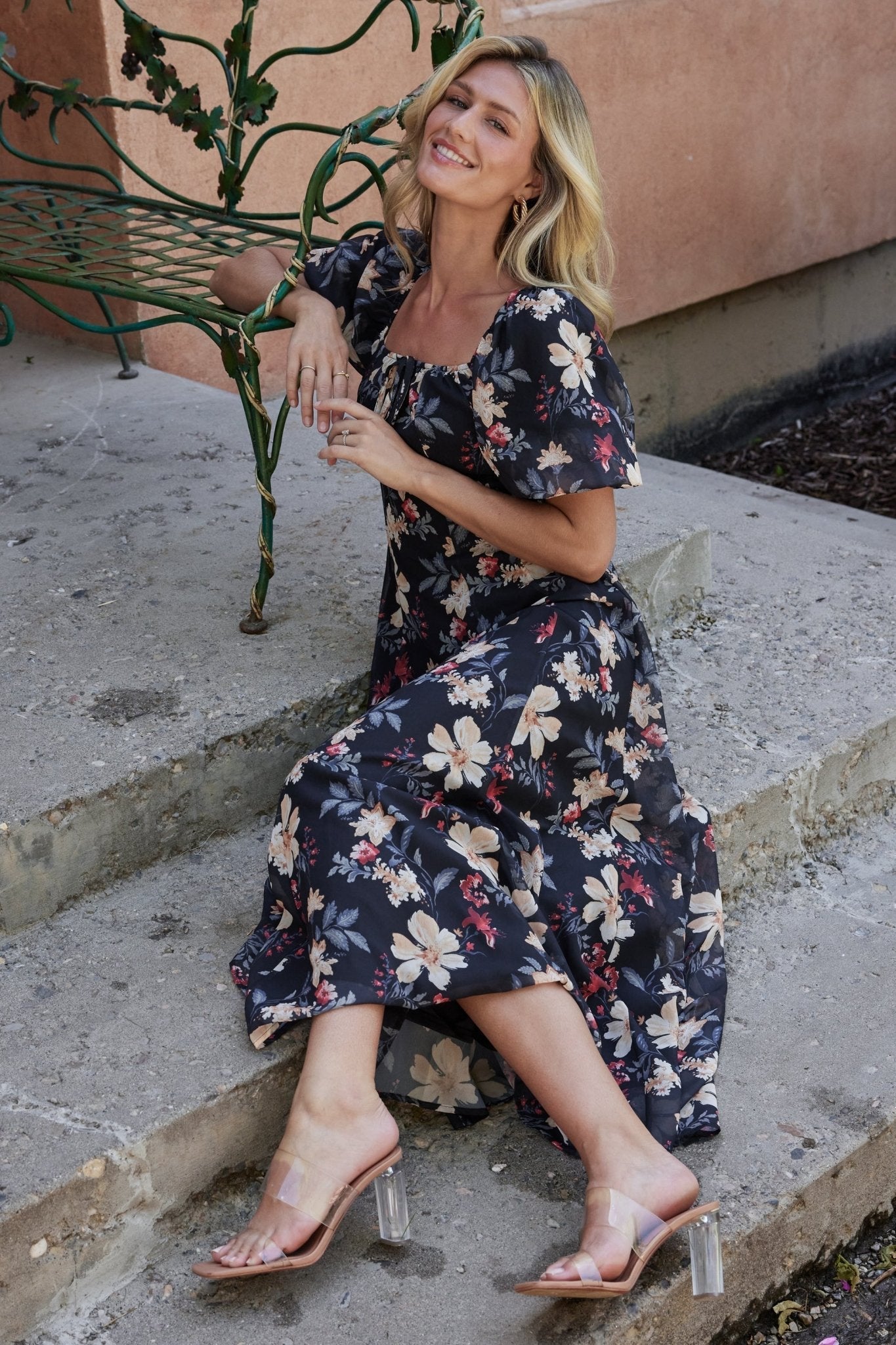 Raelynn Maxi Dress | Baltic Born Black Floral