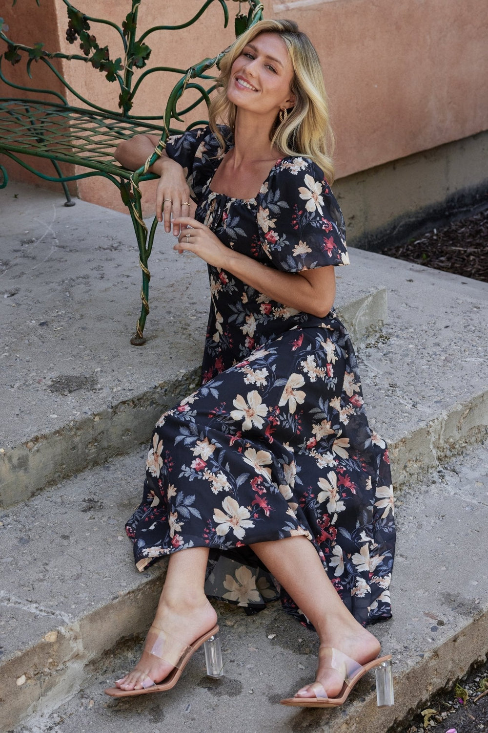 Raelynn Maxi Dress | Baltic Born Black Floral