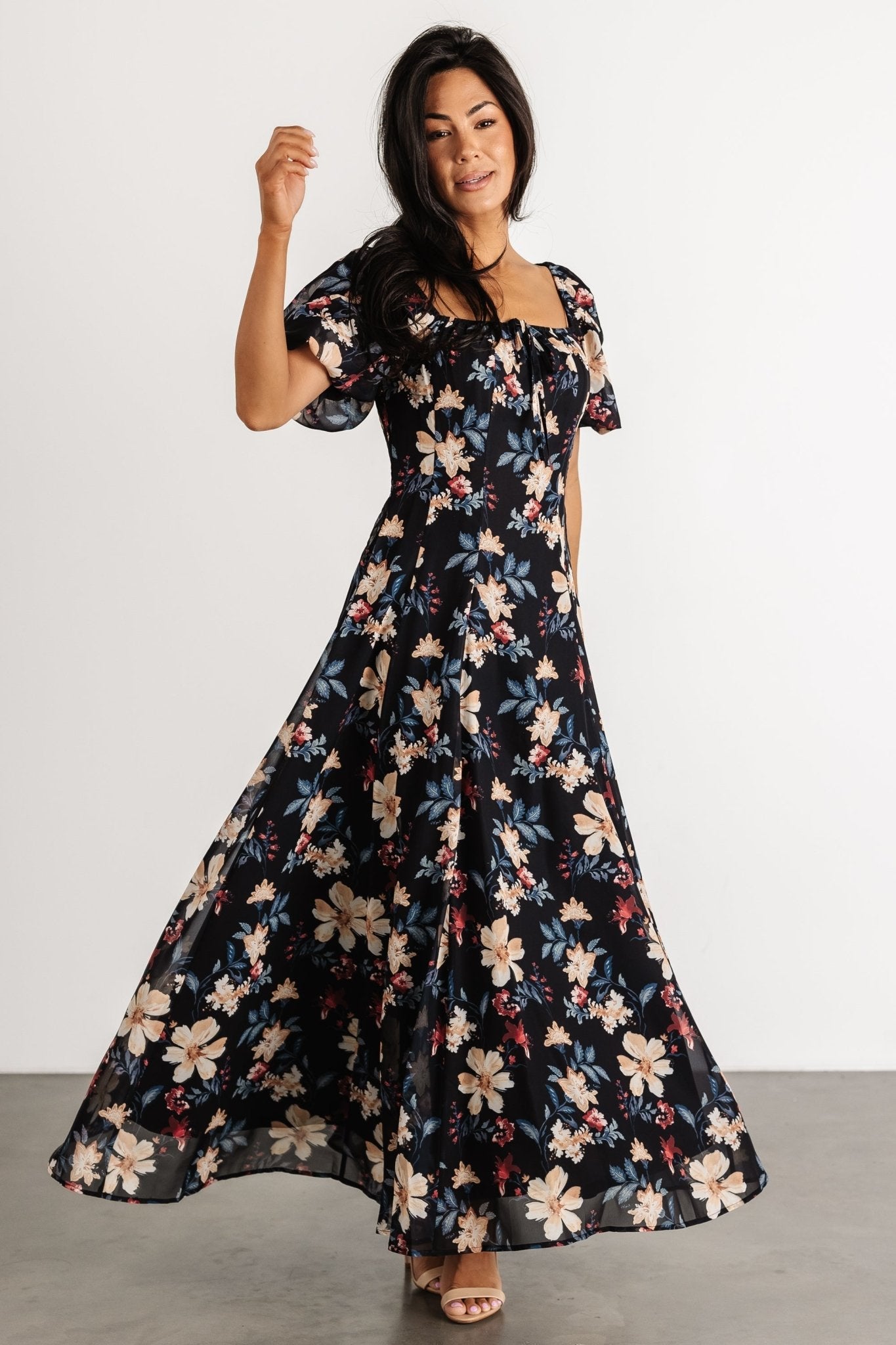 Raelynn Maxi Dress | Baltic Born Black Floral