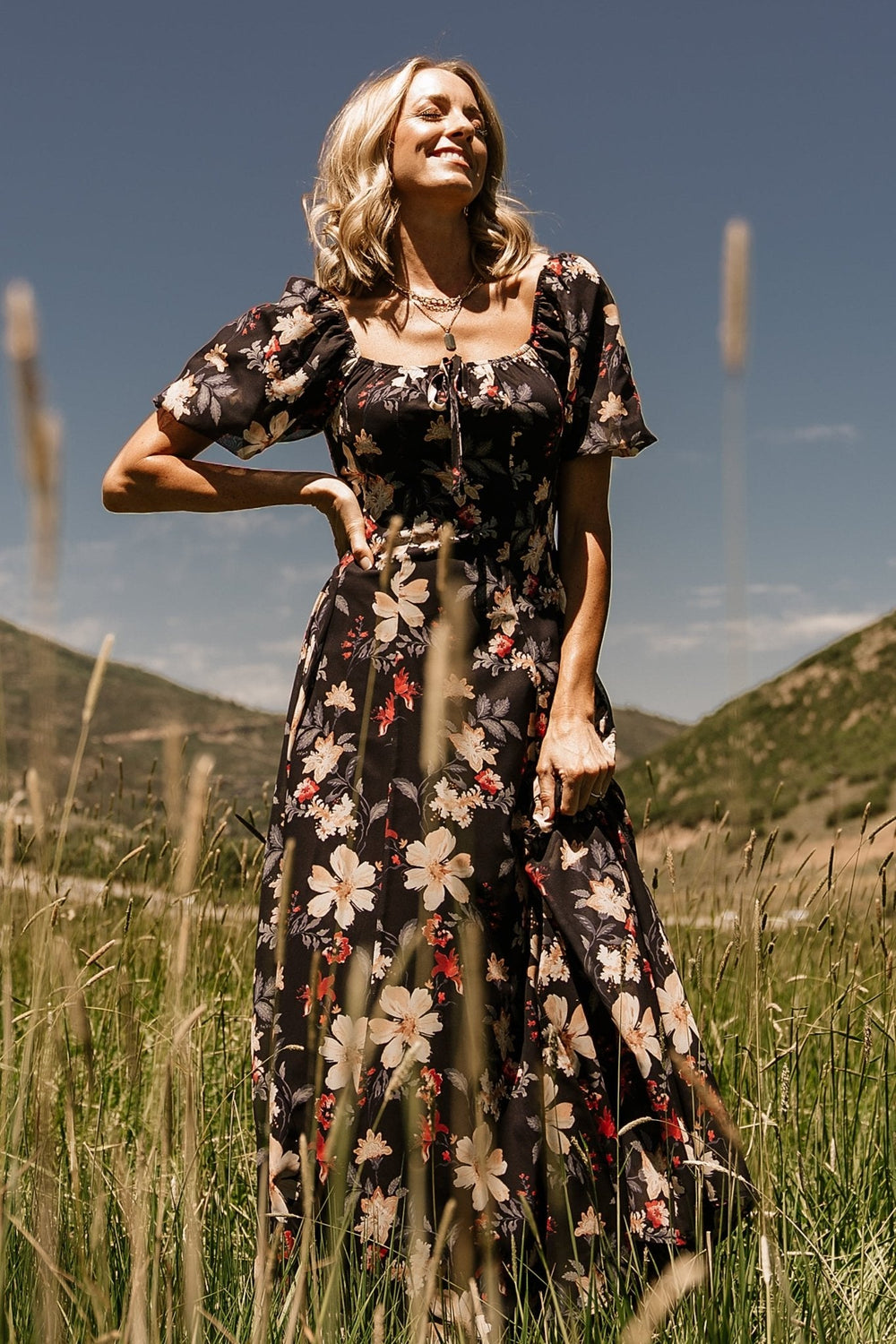 Raelynn Maxi Dress | Baltic Born Black Floral