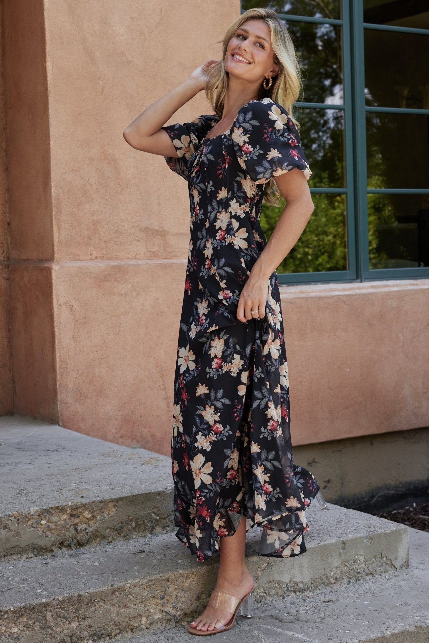 Raelynn Maxi Dress | Baltic Born Black Floral