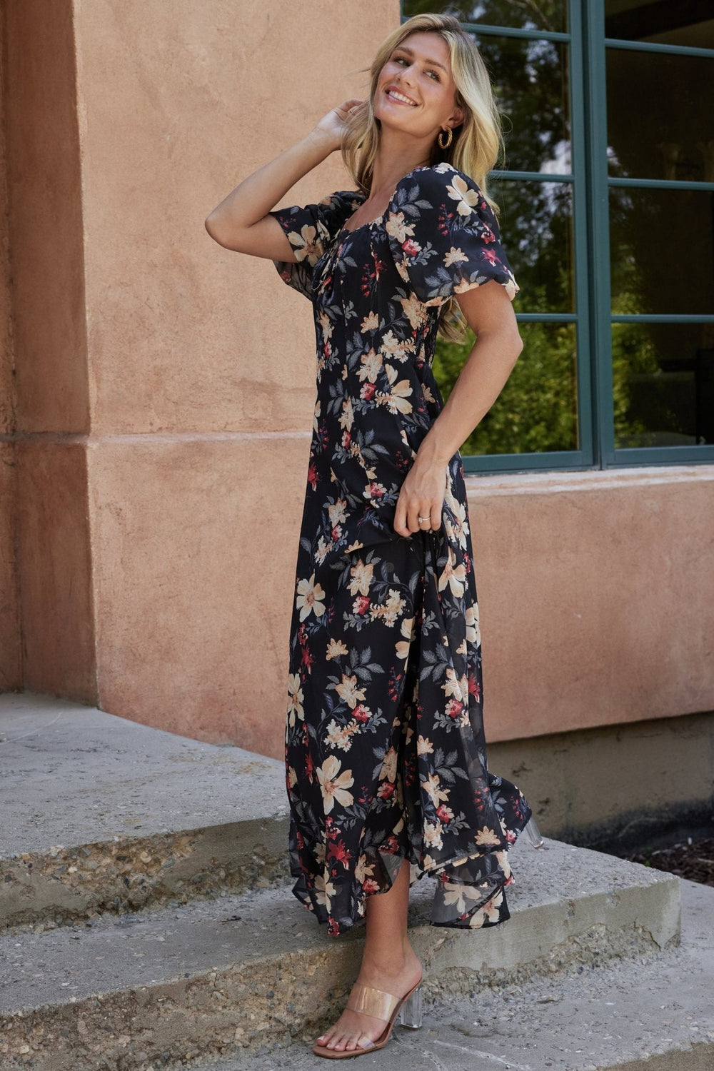 Raelynn Maxi Dress | Baltic Born Black Floral