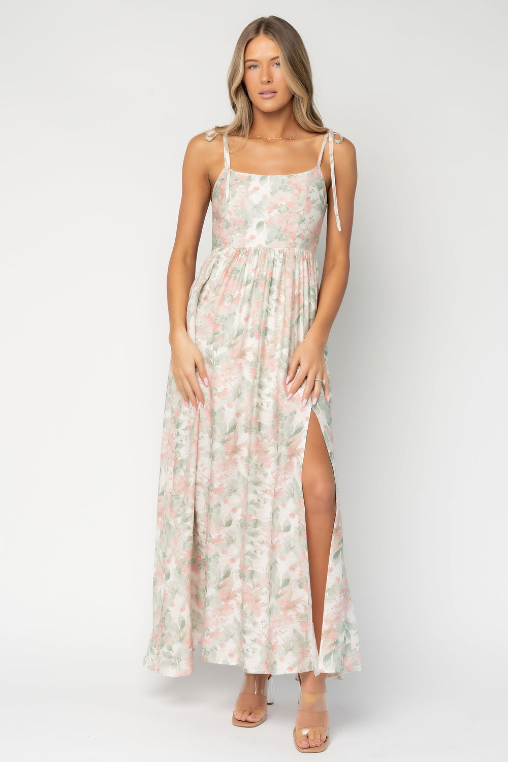 Elton Maxi Dress | Baltic Born Sage + Blush Floral