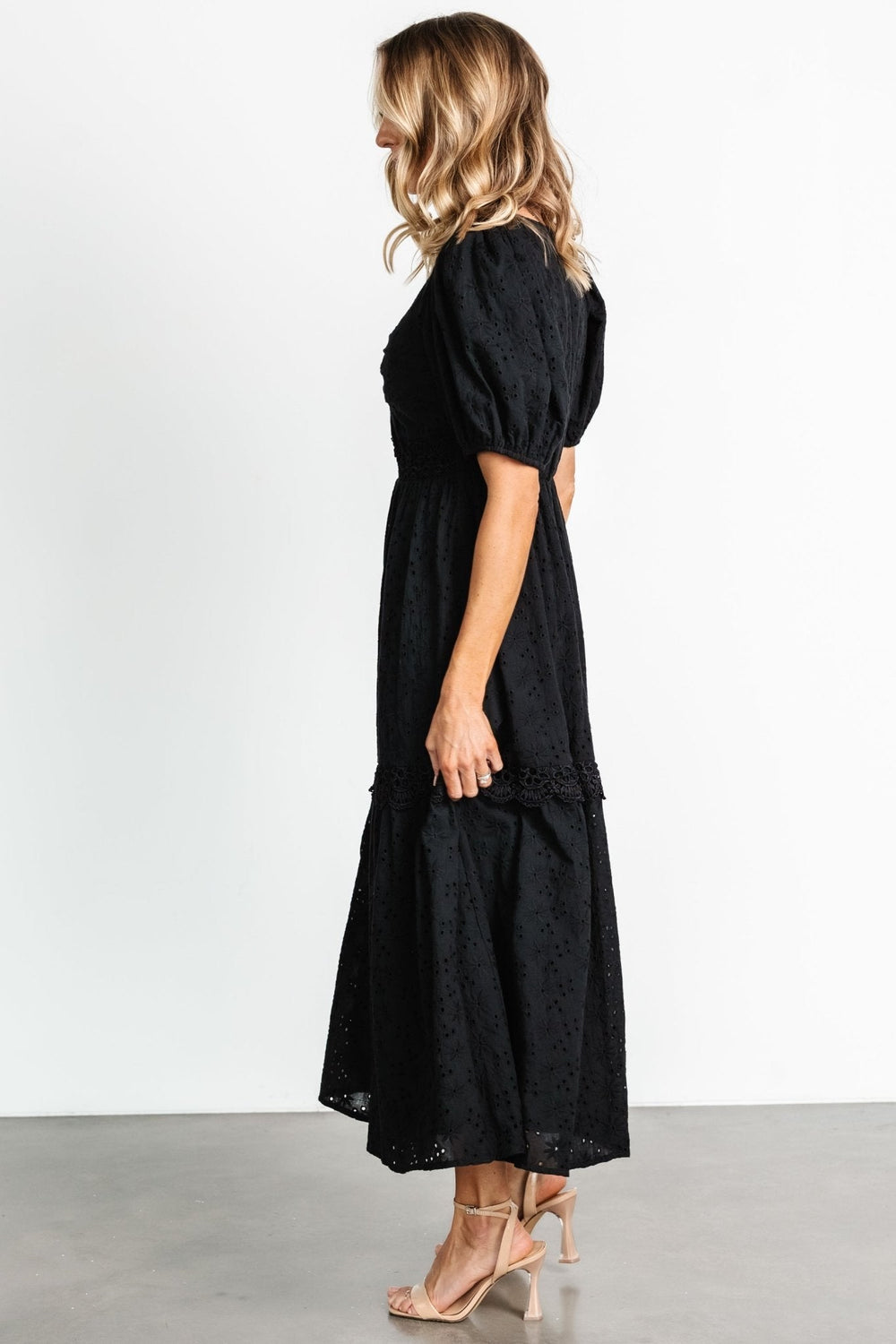 Jackie Eyelet Maxi Dress | Baltic Born Black