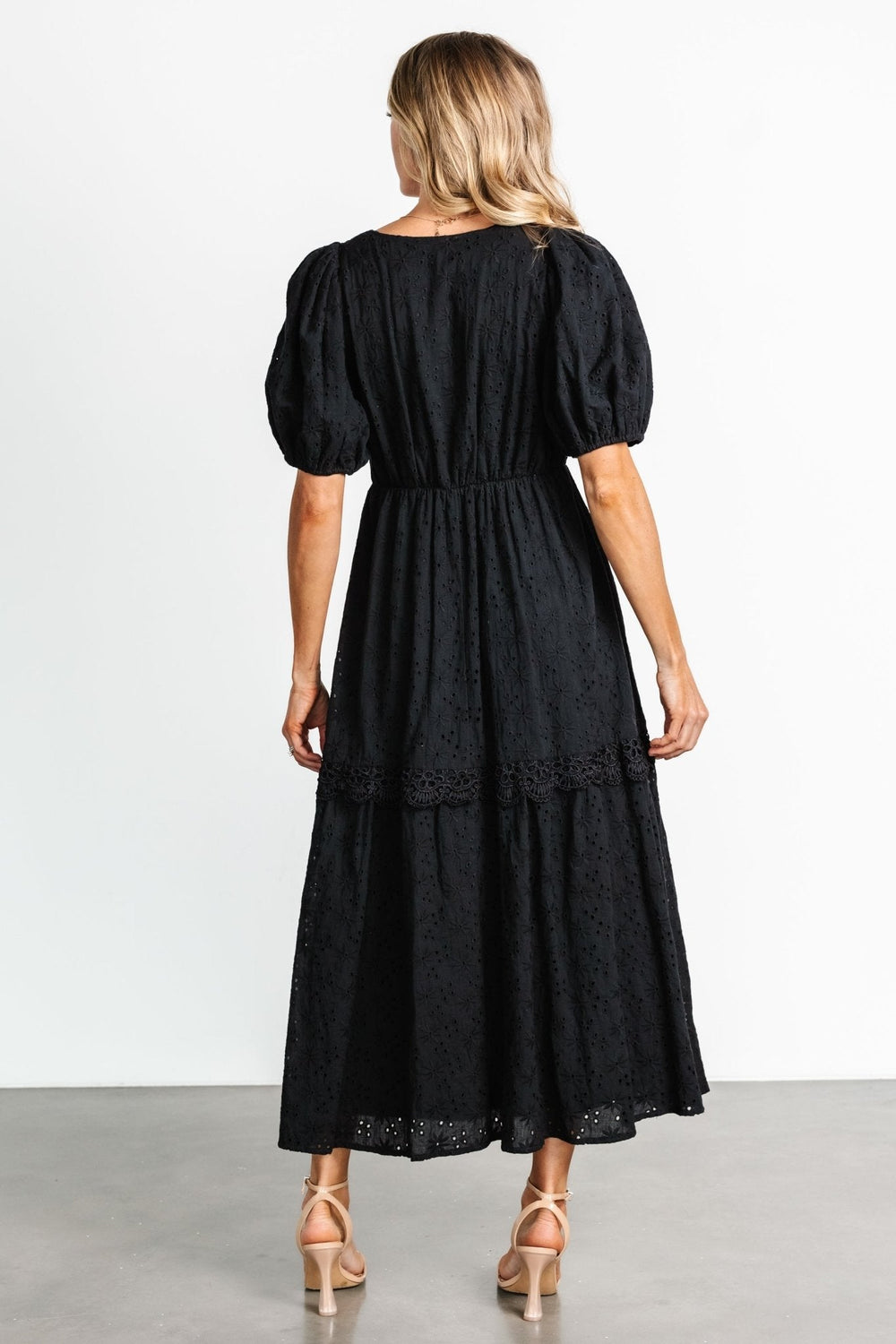 Jackie Eyelet Maxi Dress | Baltic Born Black