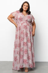 Lynlee Metallic Maxi Dress | Baltic Born Pink Multi