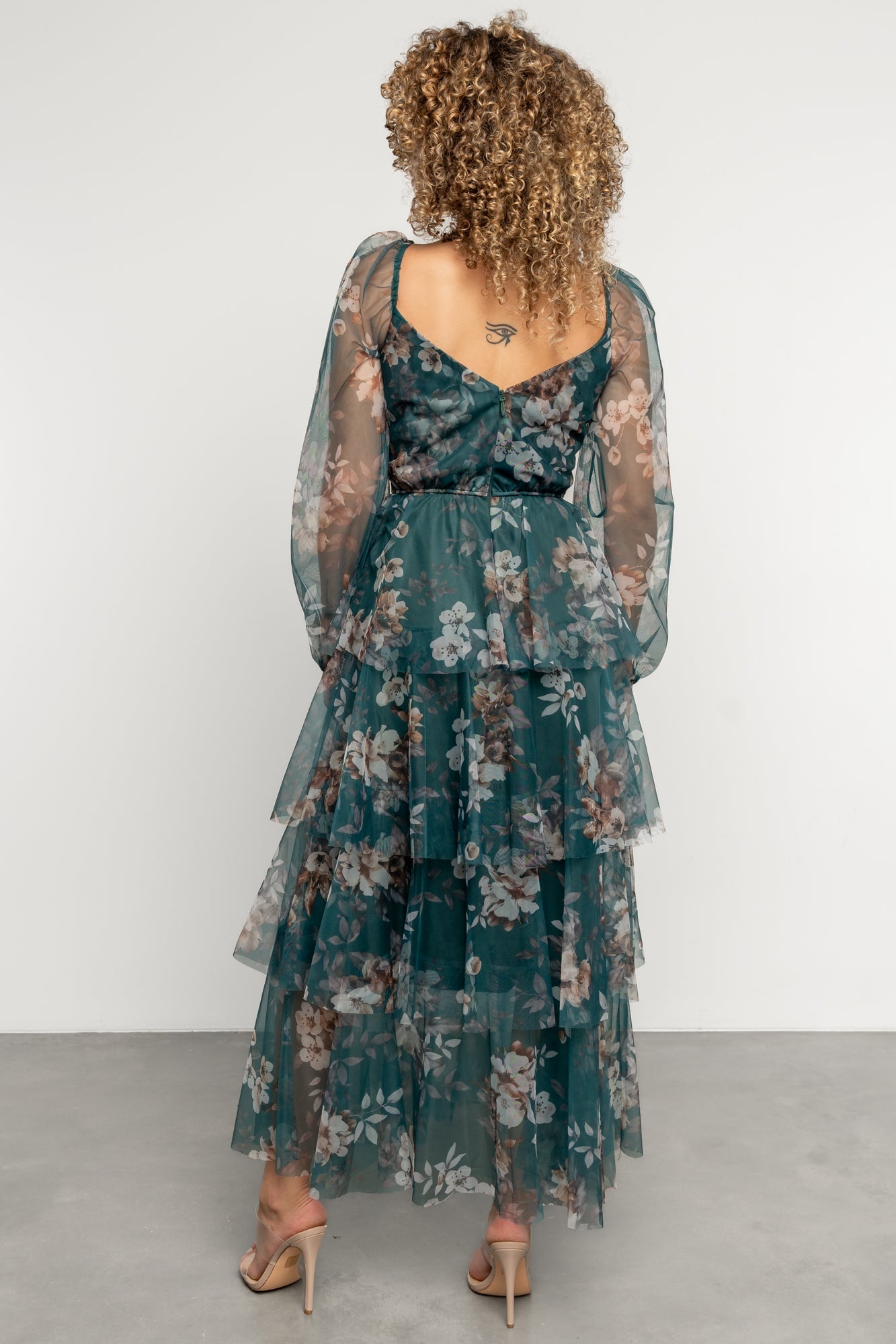Tessa Tiered Maxi Dress | Baltic Born Green Floral