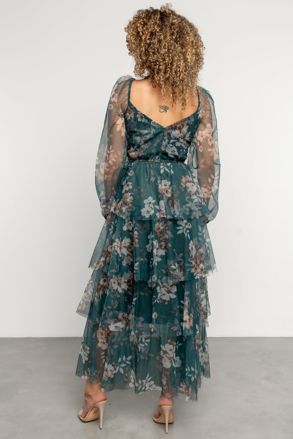 Tessa Tiered Maxi Dress | Baltic Born Green Floral