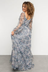 Katara Tulle Maxi Dress | Baltic Born Light Blue Floral