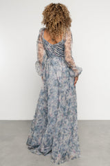 Katara Tulle Maxi Dress | Baltic Born Light Blue Floral