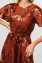 Muse Sequin Maxi Dress | Baltic Born Cinnamon