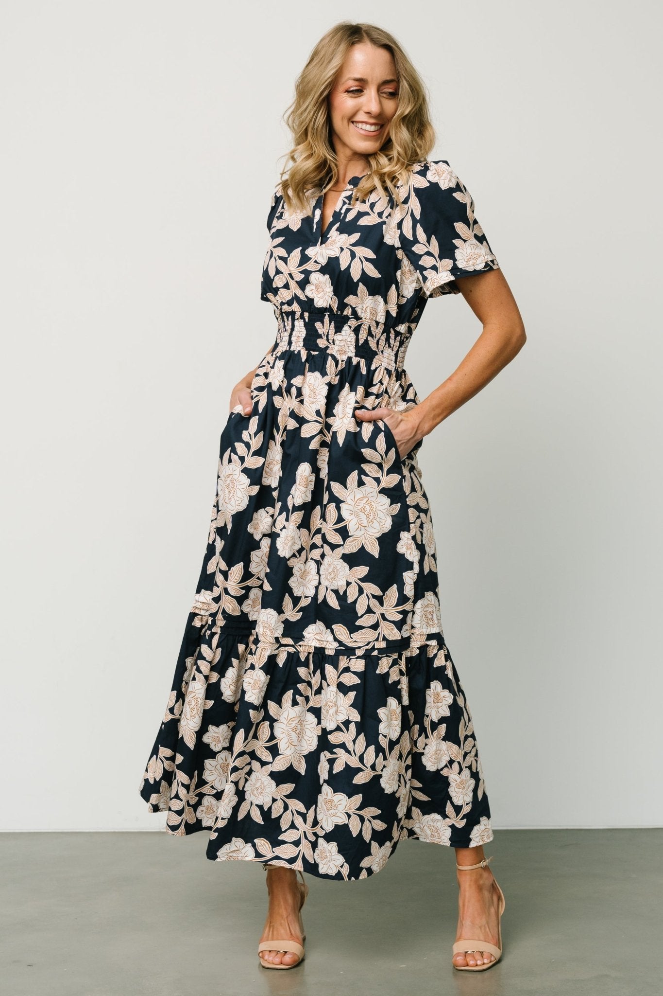 Vera Maxi Dress | Baltic Born Navy Floral