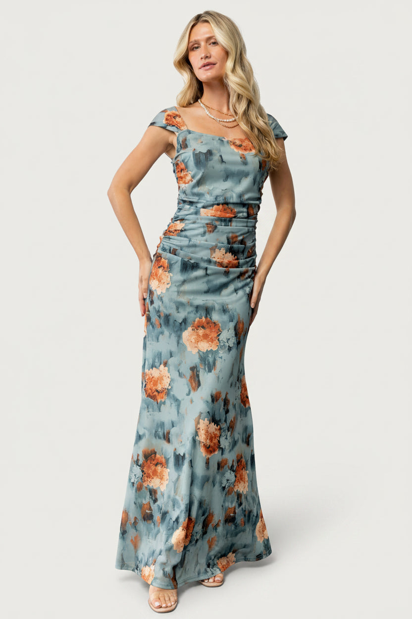 Amelia Tank Maxi Dress | Baltic Born Vintage Teal + Rust