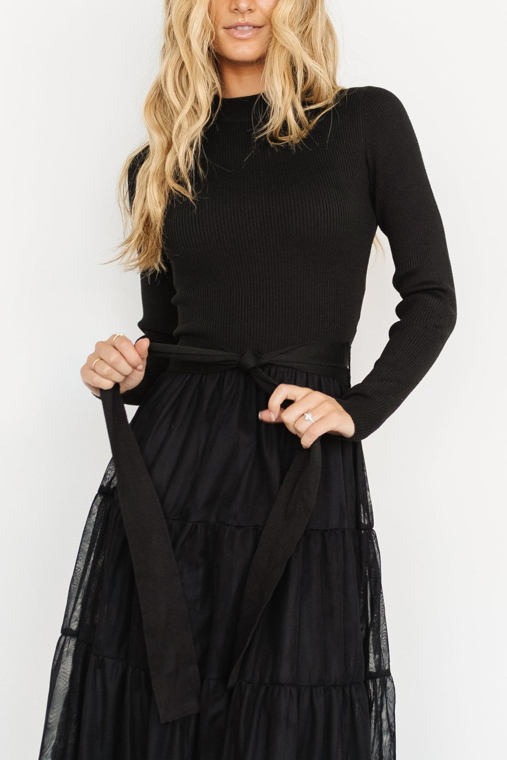 Demi Sweater Tulle Dress | Baltic Born Black