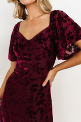 Everley Velvet Maxi Dress | Baltic Born Mulberry